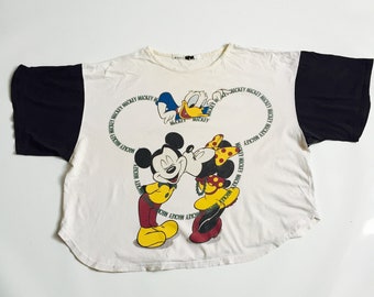 Disney Mickey Mouse Minnie Mouse Donald Duck T-Shirt Tee Shirt Haut