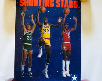 Vintage Converse Shooting Stars Larry Bird Magic Johnson Dr.j 