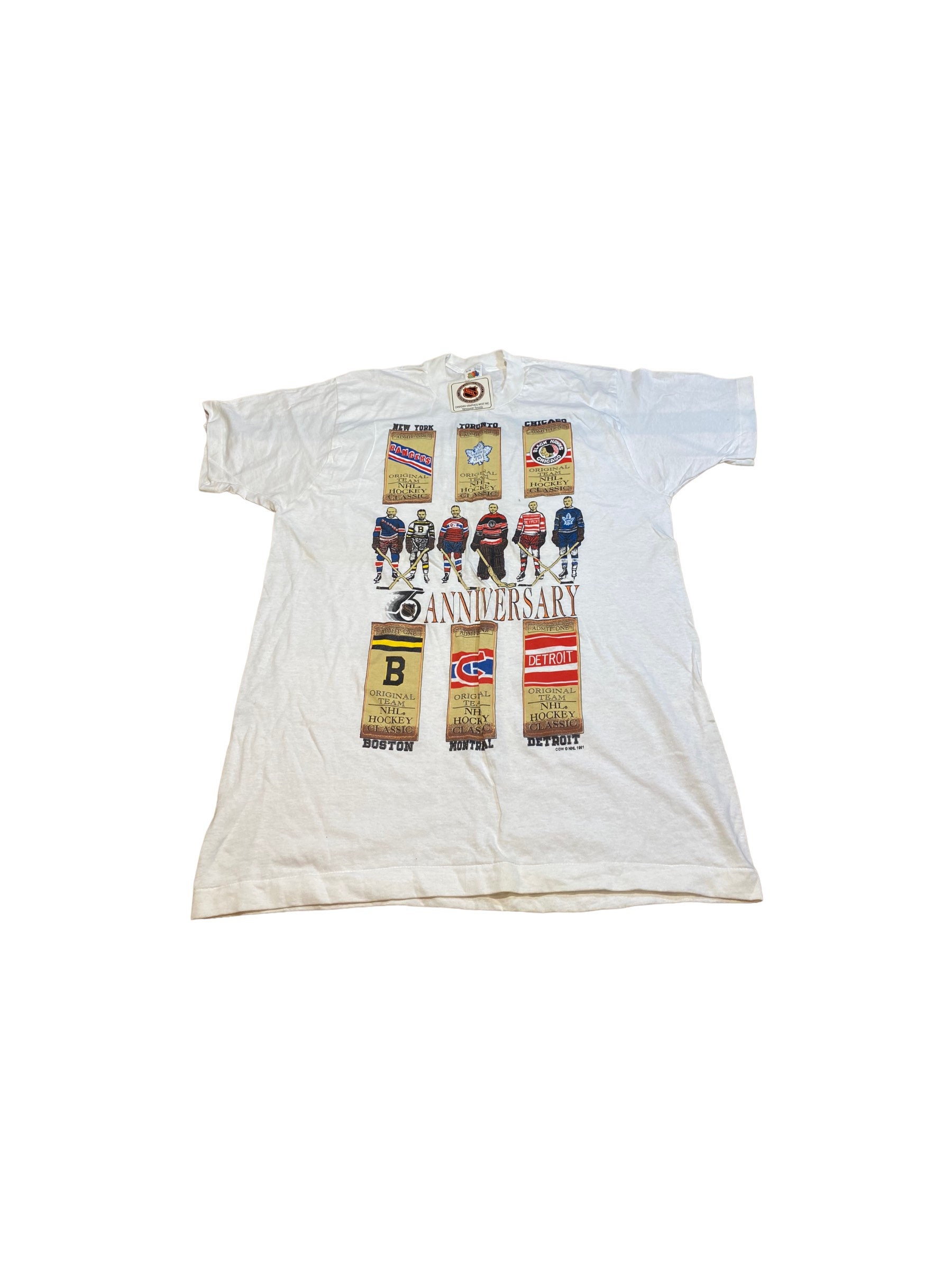 Classic Original Six 6 Vintage Old School Hockey Teams T Shirts, Hoodies, Sweatshirts & Merch