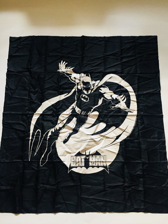 Vintage Batman Tapestry Banner Silk Poster Flag Dc Comics 1989 Etsy