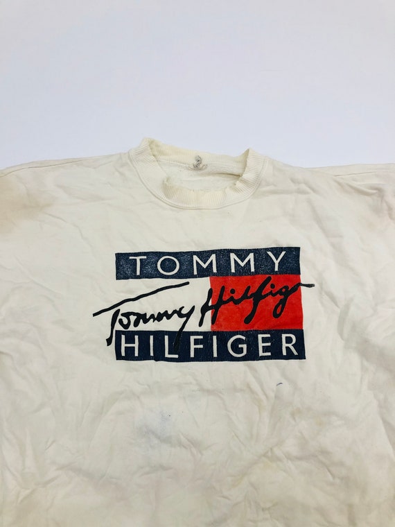 Vintage Tommy Hilfiger Sweater Big Logo Pullover … - image 4