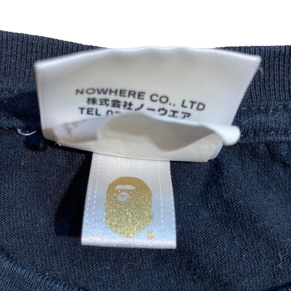 BAPE Wide Logo Print Shirt Gray