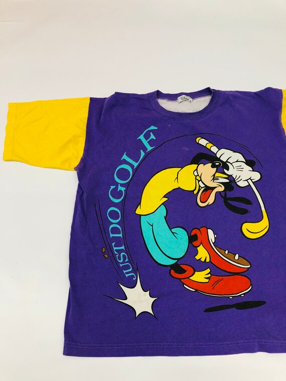 Vintage Walt Disney Goofy Golf Big Graphic T-Shir… - image 3