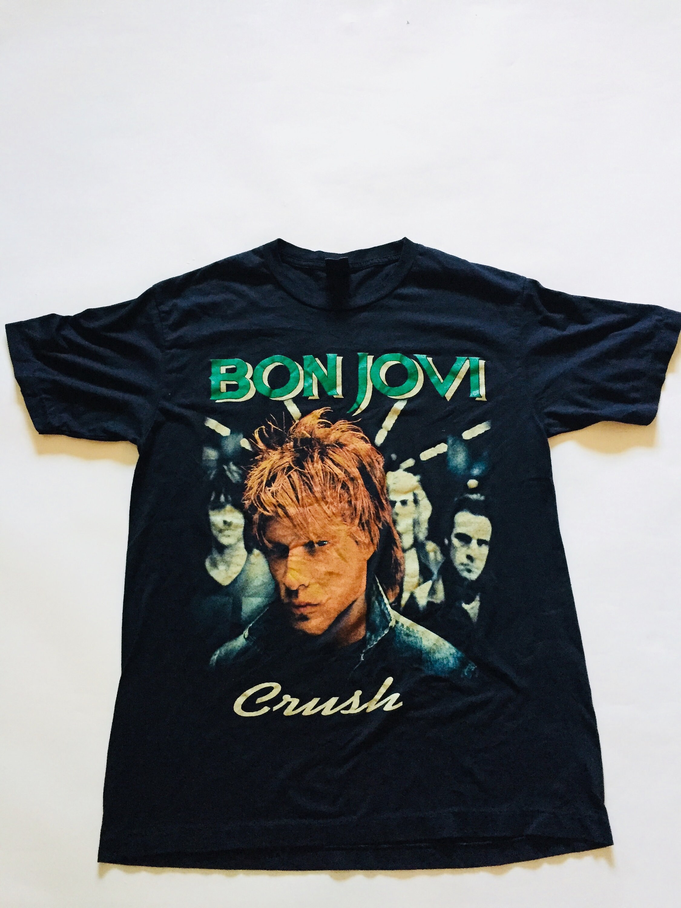 Bon Jovi Crush 3D Emblem Green Black T-shirt Rock Heavy Metal - Etsy