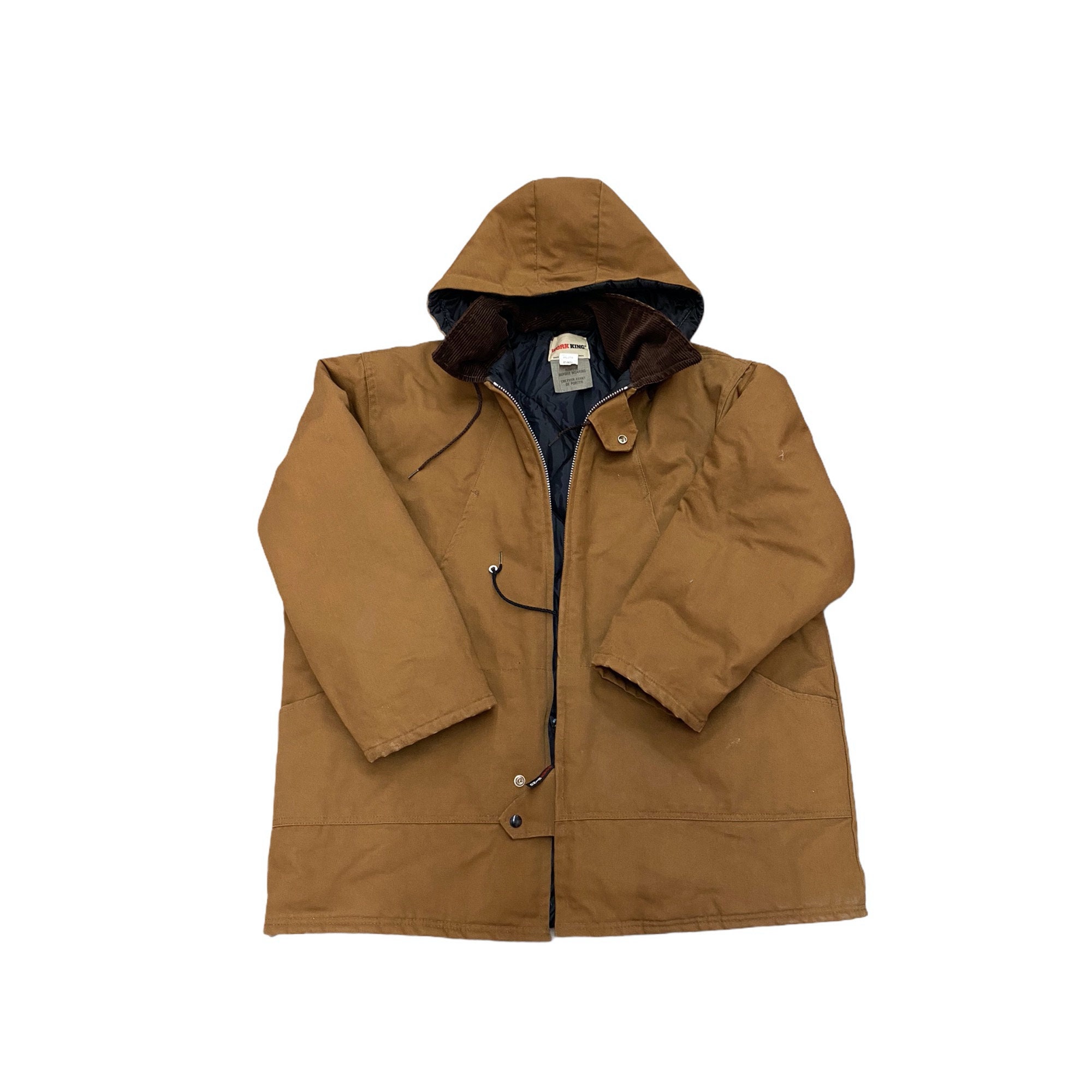 Vintage Work King Jacket Blanket Lined Full Zip Workwear | Etsy