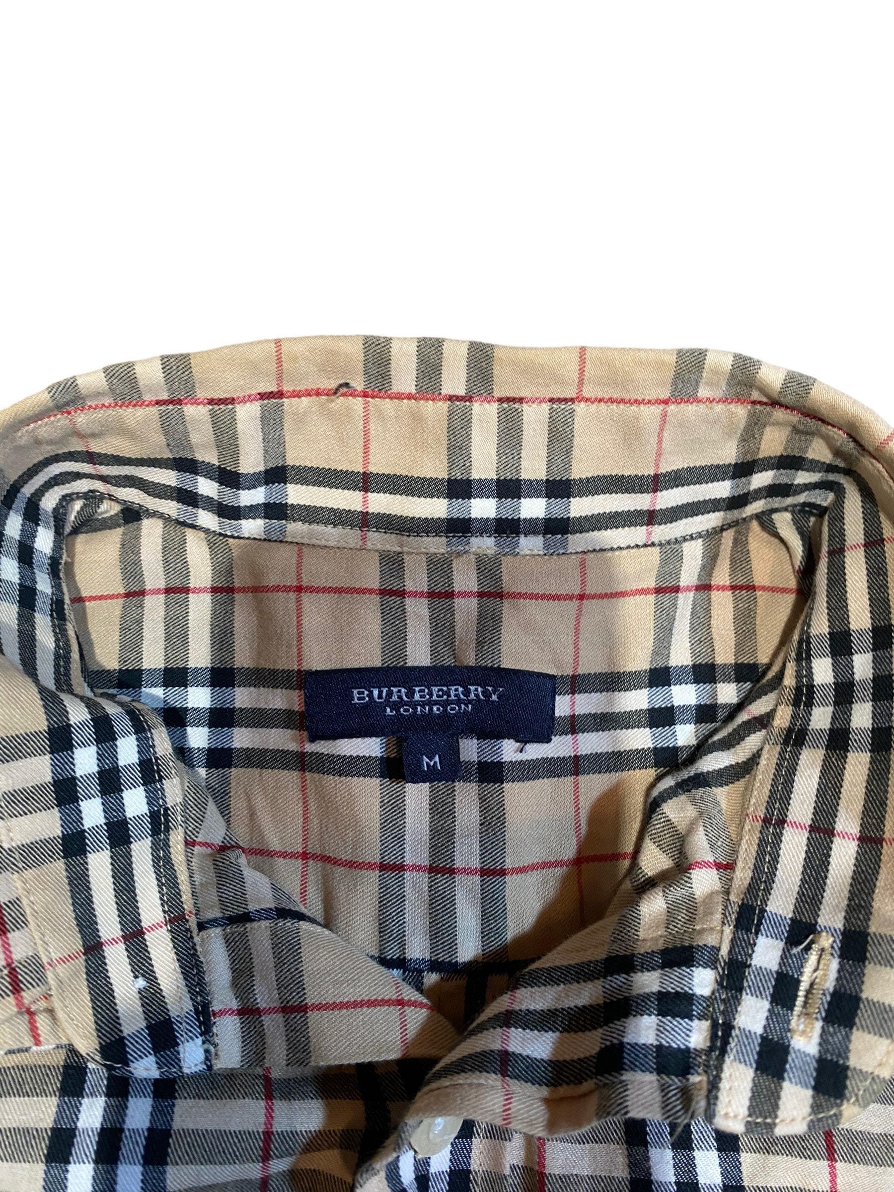 Fake burberry nova check shirt cheap