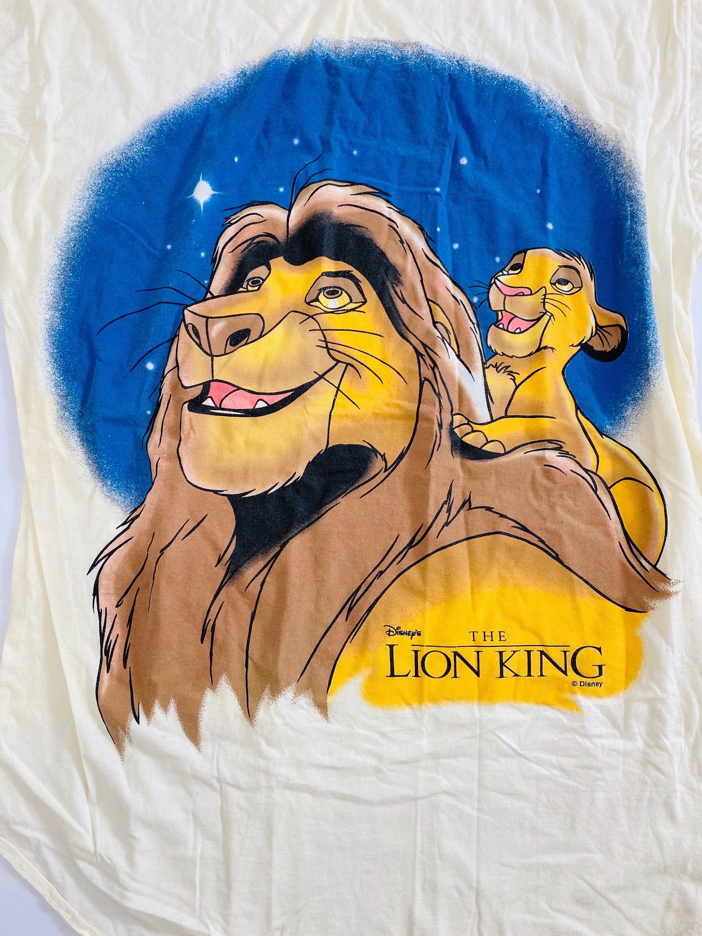 the Cartoon Big T-shirt Disneys Logo Mufasa Shirt Etsy - at Vintage the Movie Look Lion Stars King Simba