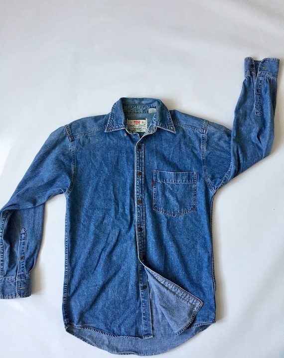 Vintage Levis Oxford Button Down Long Sleeve Denim