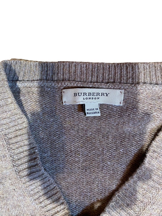 Vintage Burberry Knit Sweater Designer Luxury Pra… - image 3