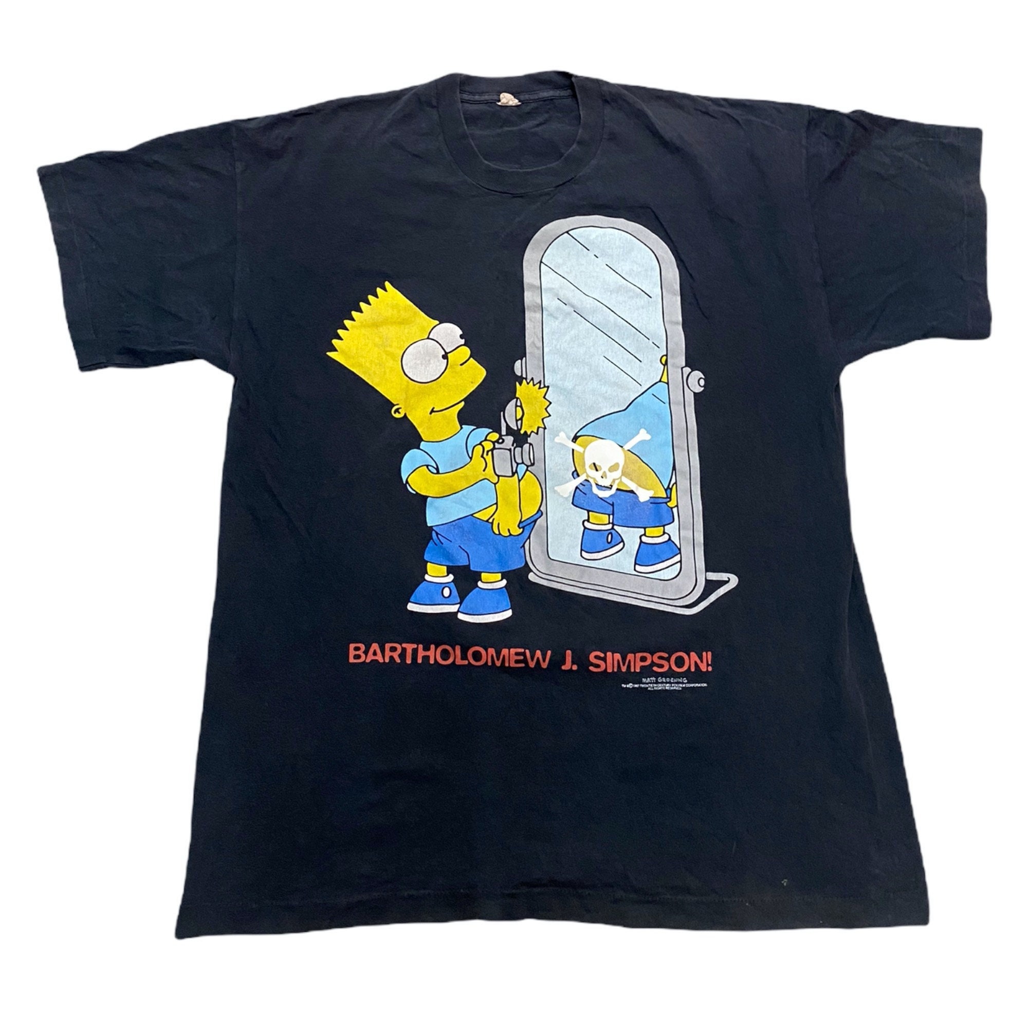 simpsons bart blue shirt