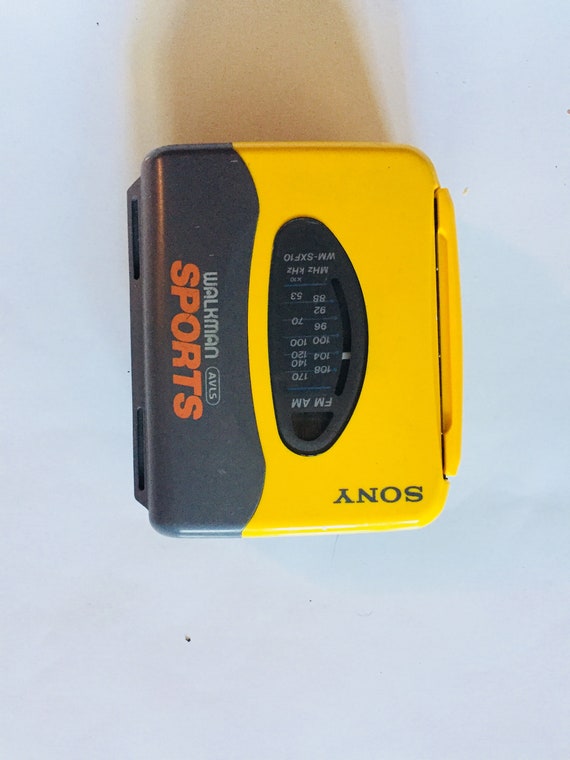 Sony Sports Walkman Mega Bass Yellow Music Cassette Radio | Etsy