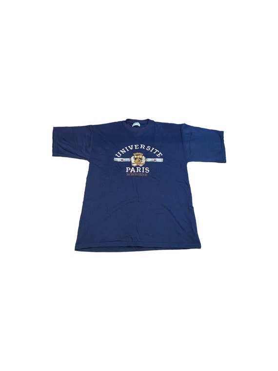 Vintage Sorbonne University Of Paris T-Shirt Coll… - image 1