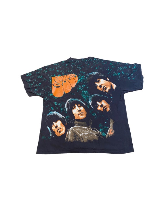Vintage the Beatles Rubber Soul All Over Print AOP T-shirt Sgt