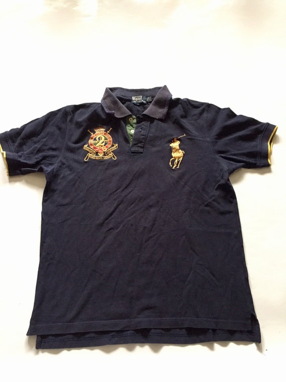 black and gold ralph lauren polo shirt