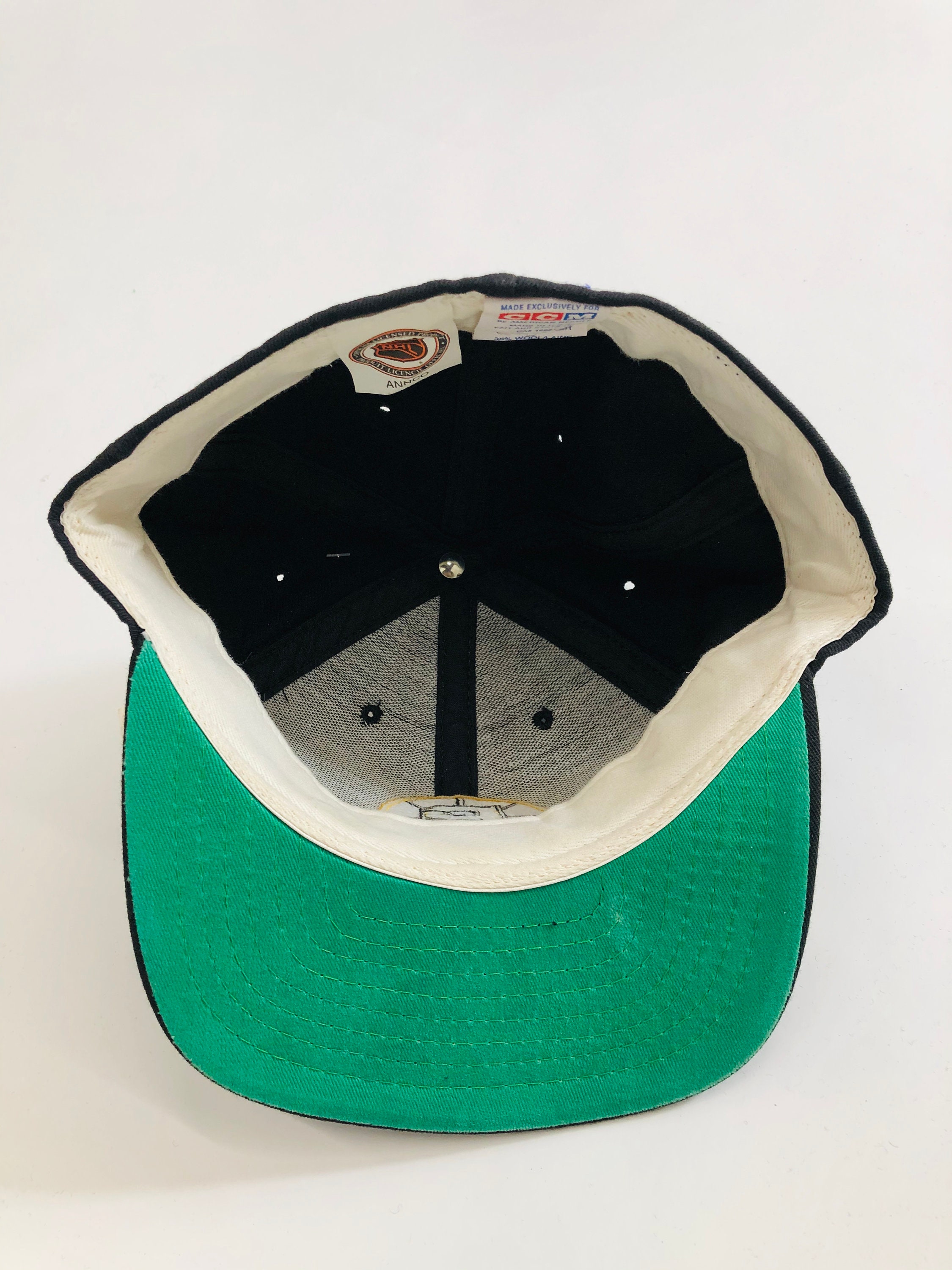 Boston Bruins Vintage Snapback Starter Hat Block Logo NHL Sports