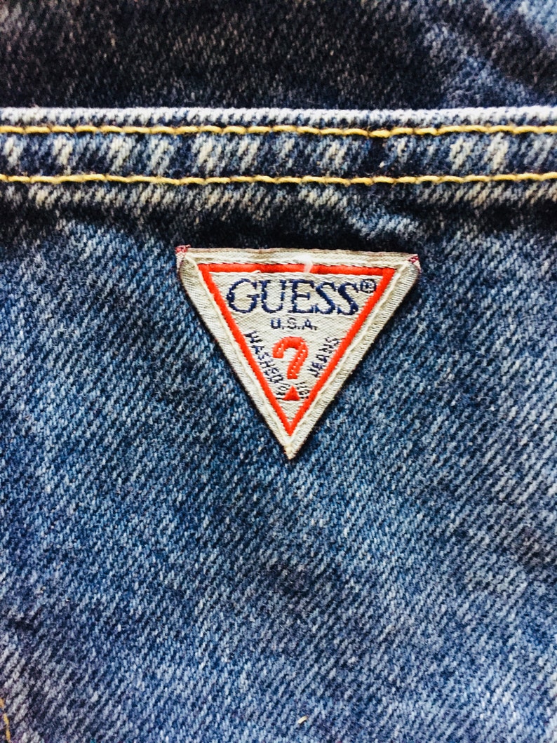 Vintage Guess Deadstock With Tags Blue Jeans Denim Pants Made Etsy