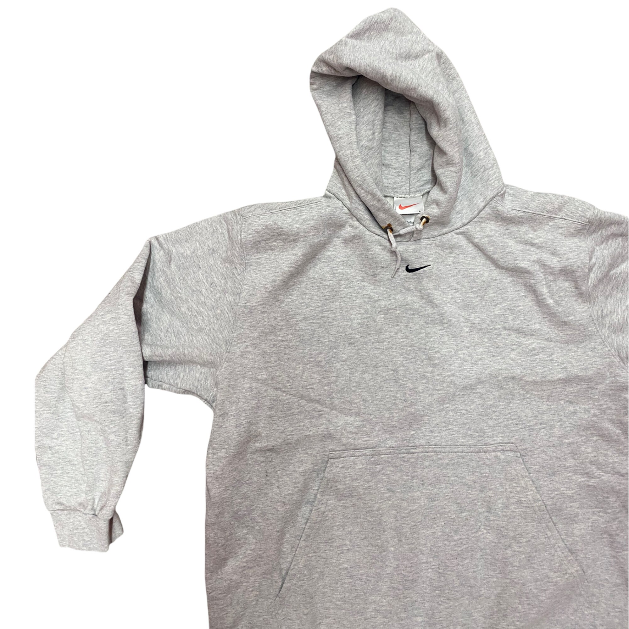 Vintage 90s NIKE Center Swoosh Light Gray Hoodie Sweatshirt - Etsy 日本
