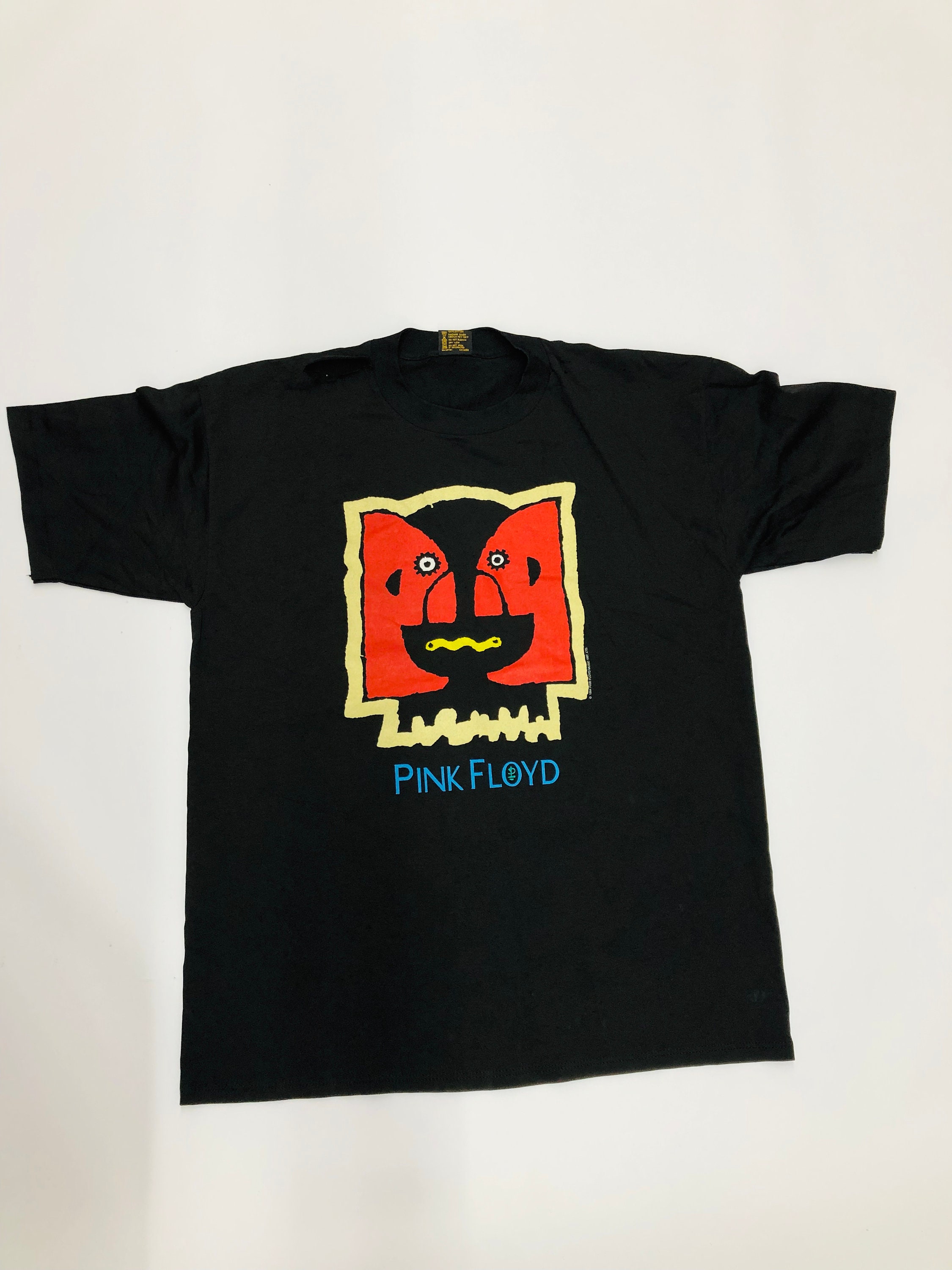 Vintage Pink Floyd World Tour Division Bell Red Blue Yellow - Etsy