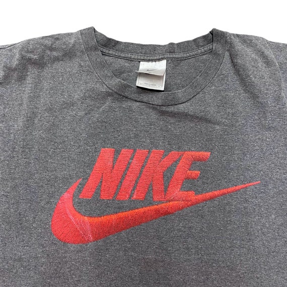 Vintage Nike Grey Tag Graphic Shirt Swoosh Orange T-shirt - Etsy
