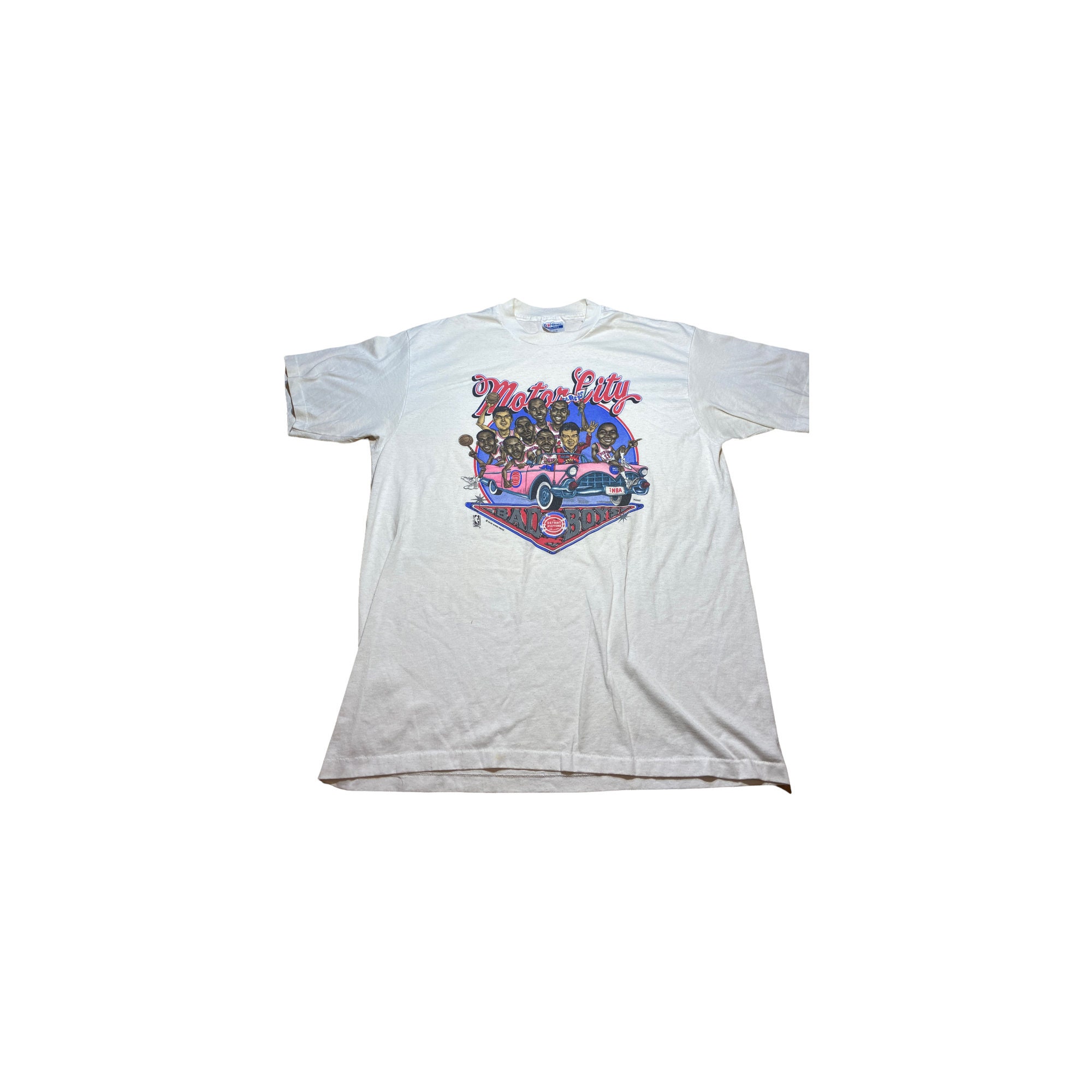 Vintage Detroit Pistons World Champions Salem T-shirt XL 1989 Nba  Basketball