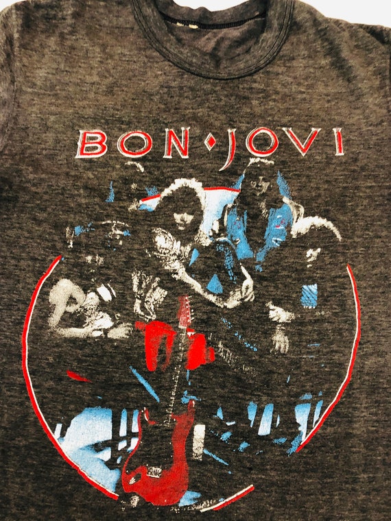 Vintage Bon Jovi Concert Shirt 1987 Tour Rock Ban… - image 6