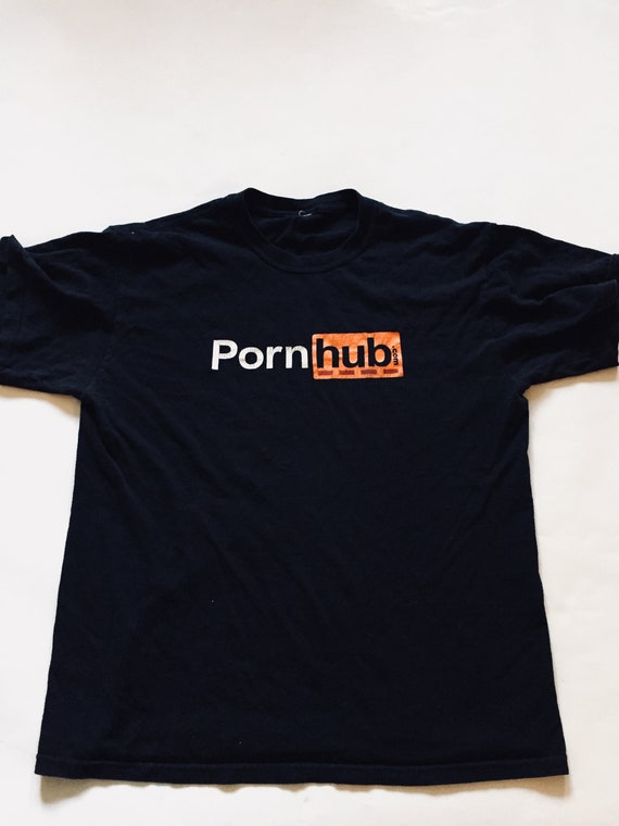 Rare Porn Jb - Vintage Porn Hub Orange White Top T-Shirt Shirt