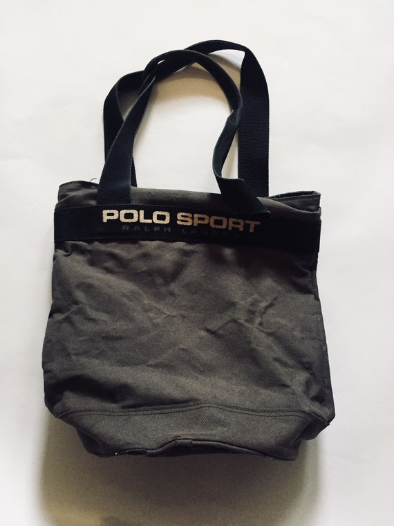 spreiding Molester helaas Ralph Lauren Polo Tote Vintage Grey Black Bag Purse - Etsy