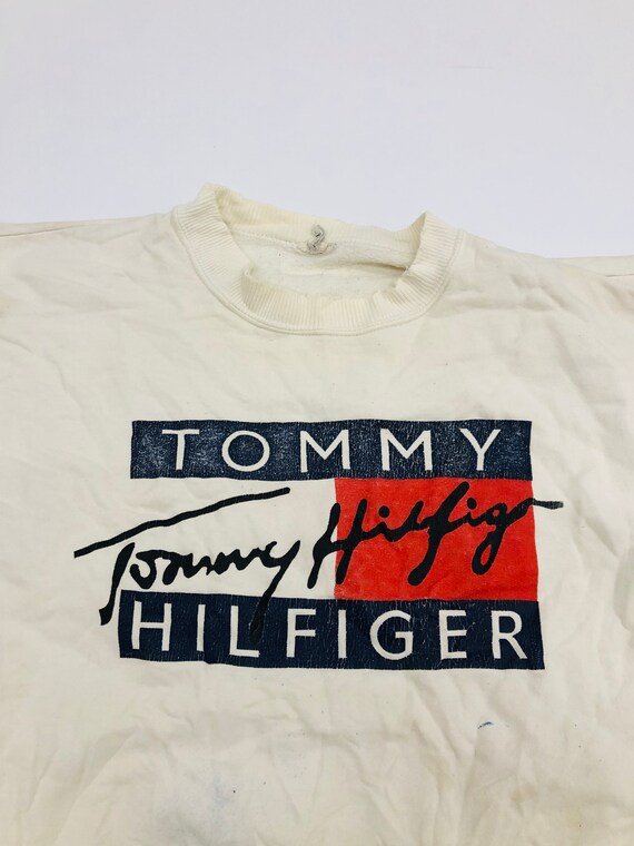 Vintage Tommy Hilfiger Sweater Big Logo Pullover … - image 5