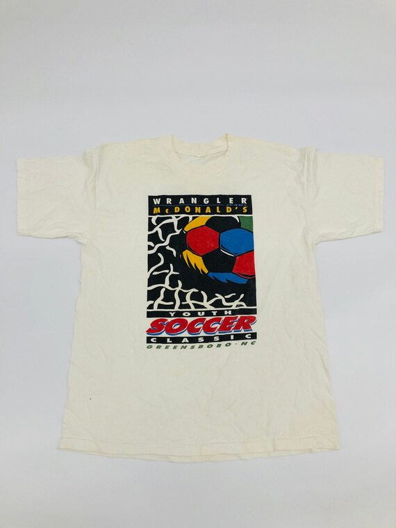 Vintage Mcdonalds Wrangler Rainbow T-Shirt Big Log