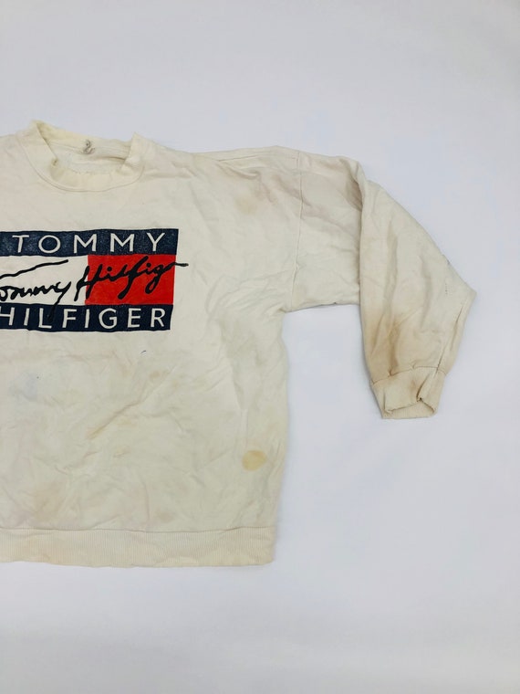 Vintage Tommy Hilfiger Sweater Big Logo Pullover … - image 3