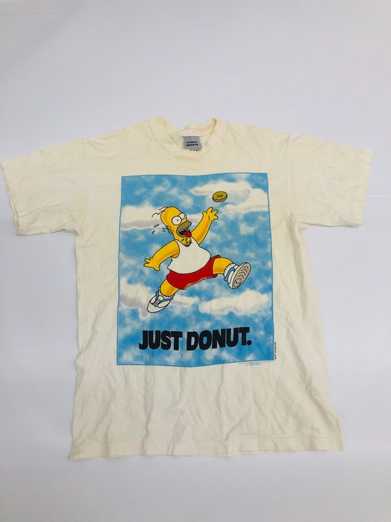 Arco iris gerente Intermedio Vintage Homer Simpson Just Donut Nike camiseta Stanley - Etsy España