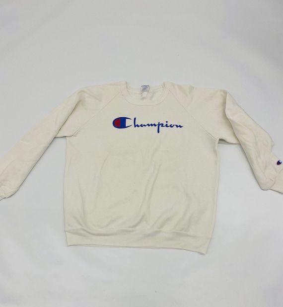 Vintage Champion Crewneck Blue Tag White Red Blue Big Logo Sweater Made in  Usa Sweatshirt Activewear Pullover -  Canada