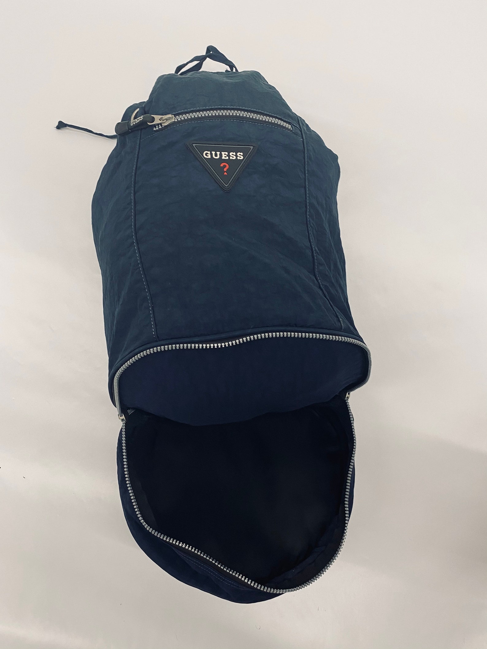 Vintage Guess USA Backpack Navy Blue Red String Bag Drawstring Etsy