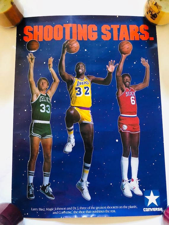 Converse Shooting Stars Larry Bird Magic Dr.j - Etsy