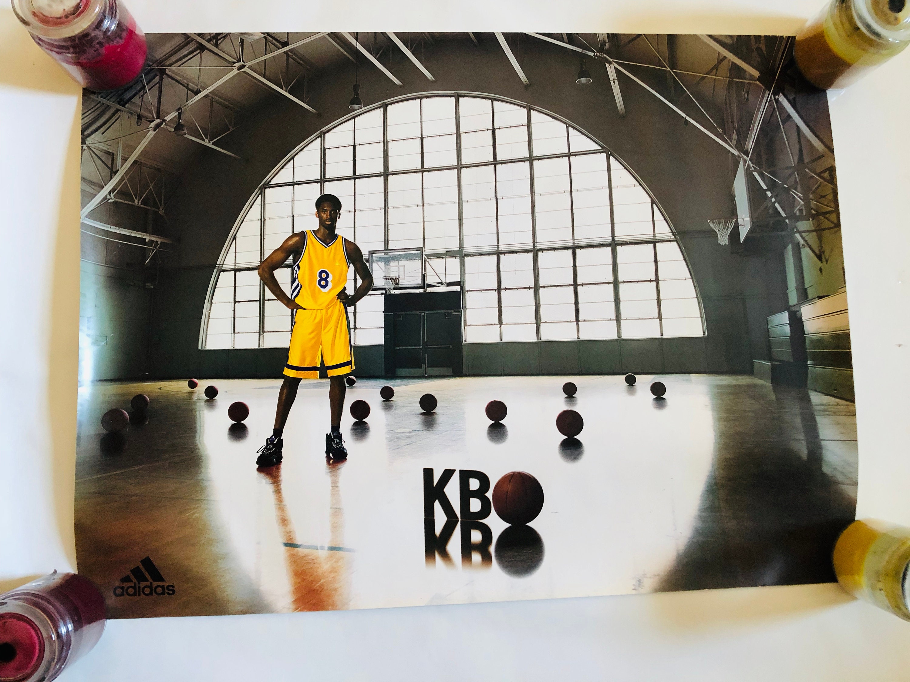 RARE Mens Adidas Kobe Bryant Lakers/USA Blue/Red/White Jersey MEDIUM Black  Mamba