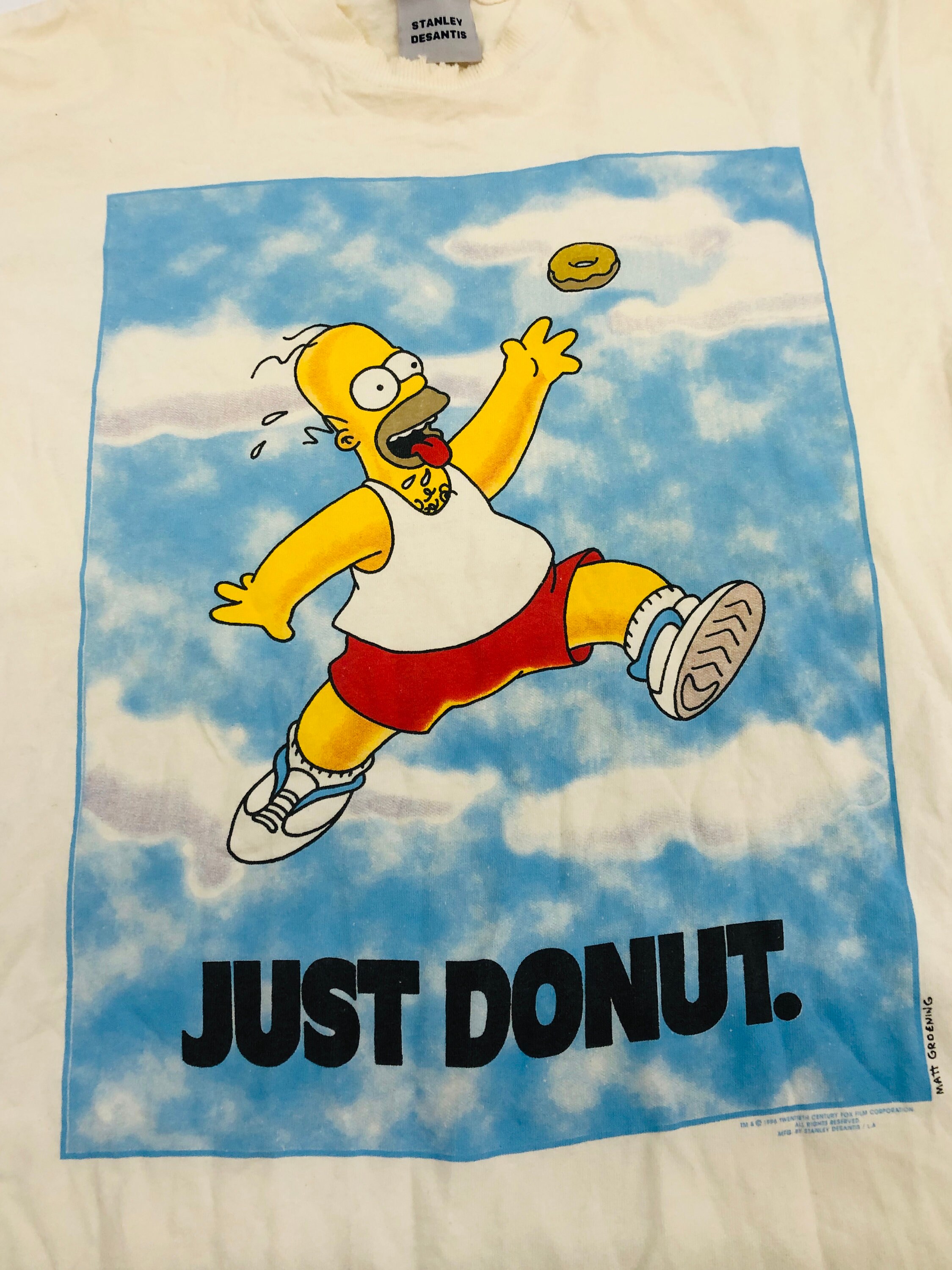 Alegaciones adolescentes Mínimo Vintage Homer Simpson Just Donut Nike camiseta Stanley - Etsy España