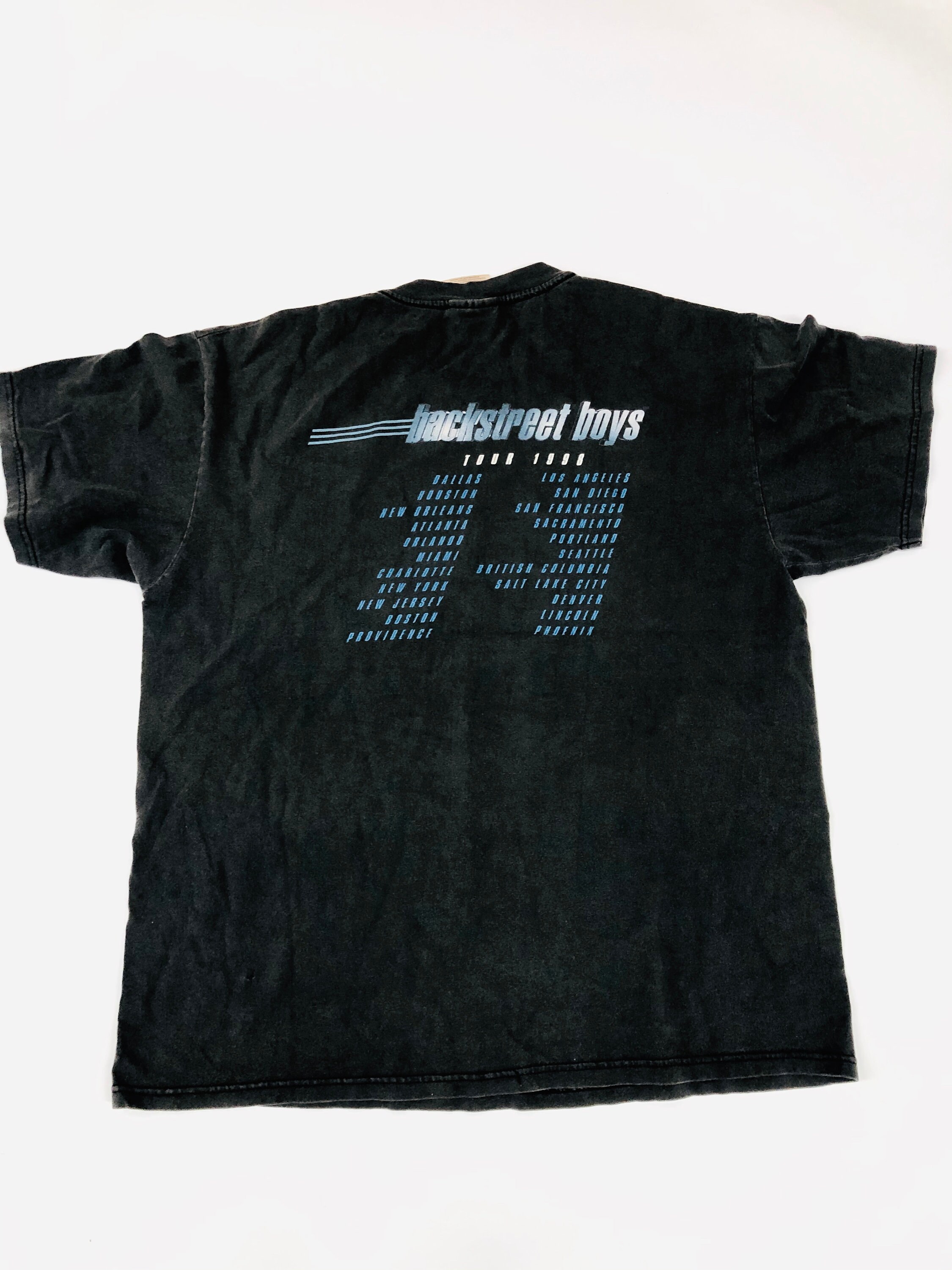 Vintage Backstreet Boys Tshirt Black Blue Pop Music Tour Etsy