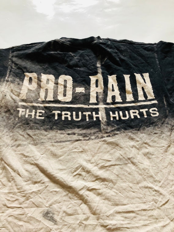 Vintage Pro Pain The Truth Hurts 1994 White Black… - image 7