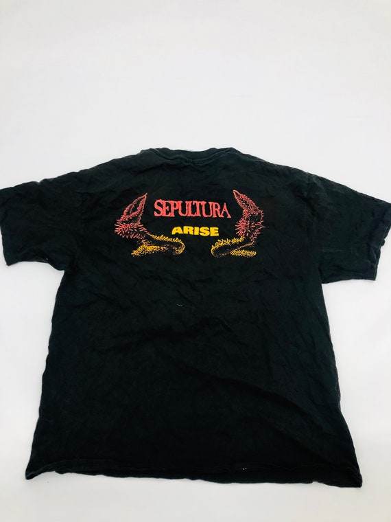 Vintage Sepultura Arise T-shirt Black 