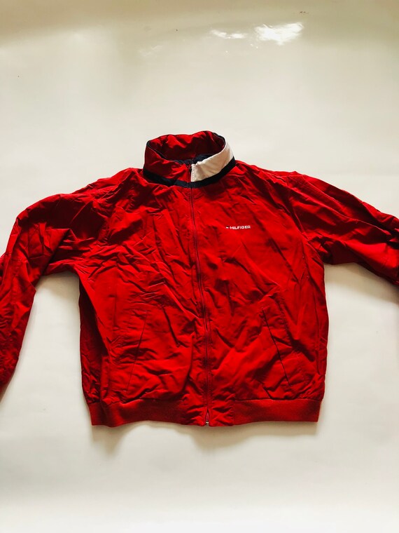 hilfiger jacket red