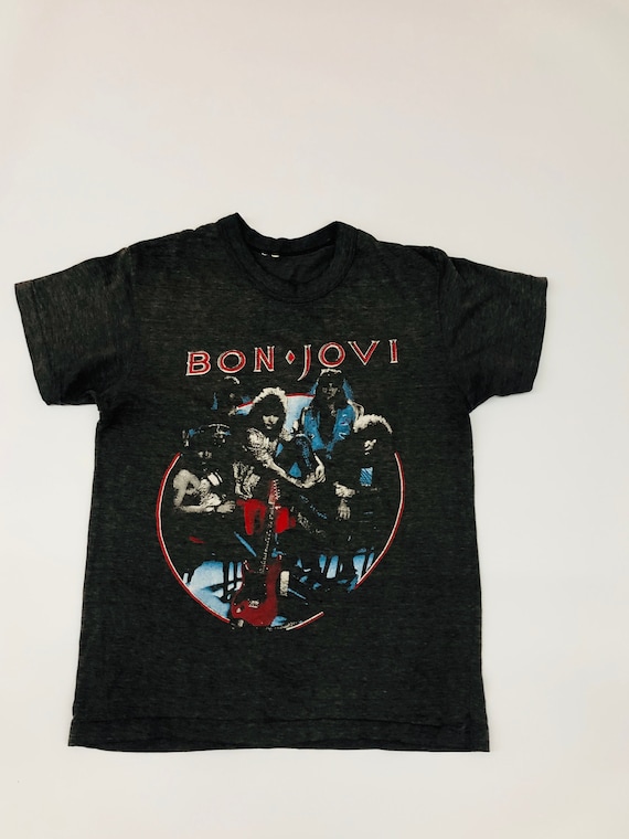 Vintage Bon Jovi Concert Shirt 1987 Tour Rock Ban… - image 1