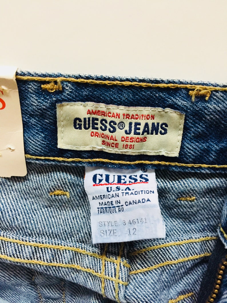 Vintage Guess Deadstock With Tags Blue Jeans Denim Pants Made | Etsy