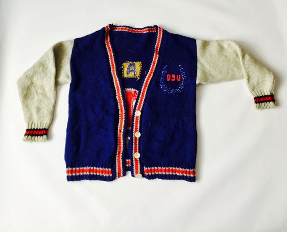 blue and red gucci sweater