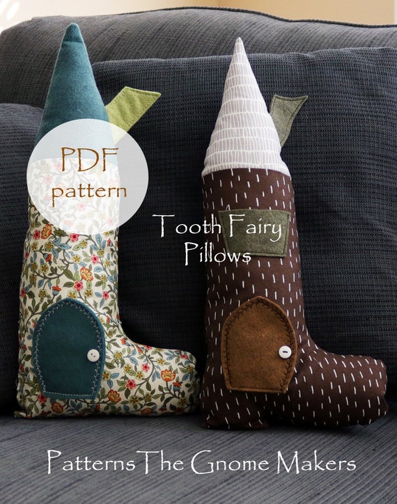 Kids Pillow Patterns Tooth Fairy Shoe Boot Pillow Pattern Etsy