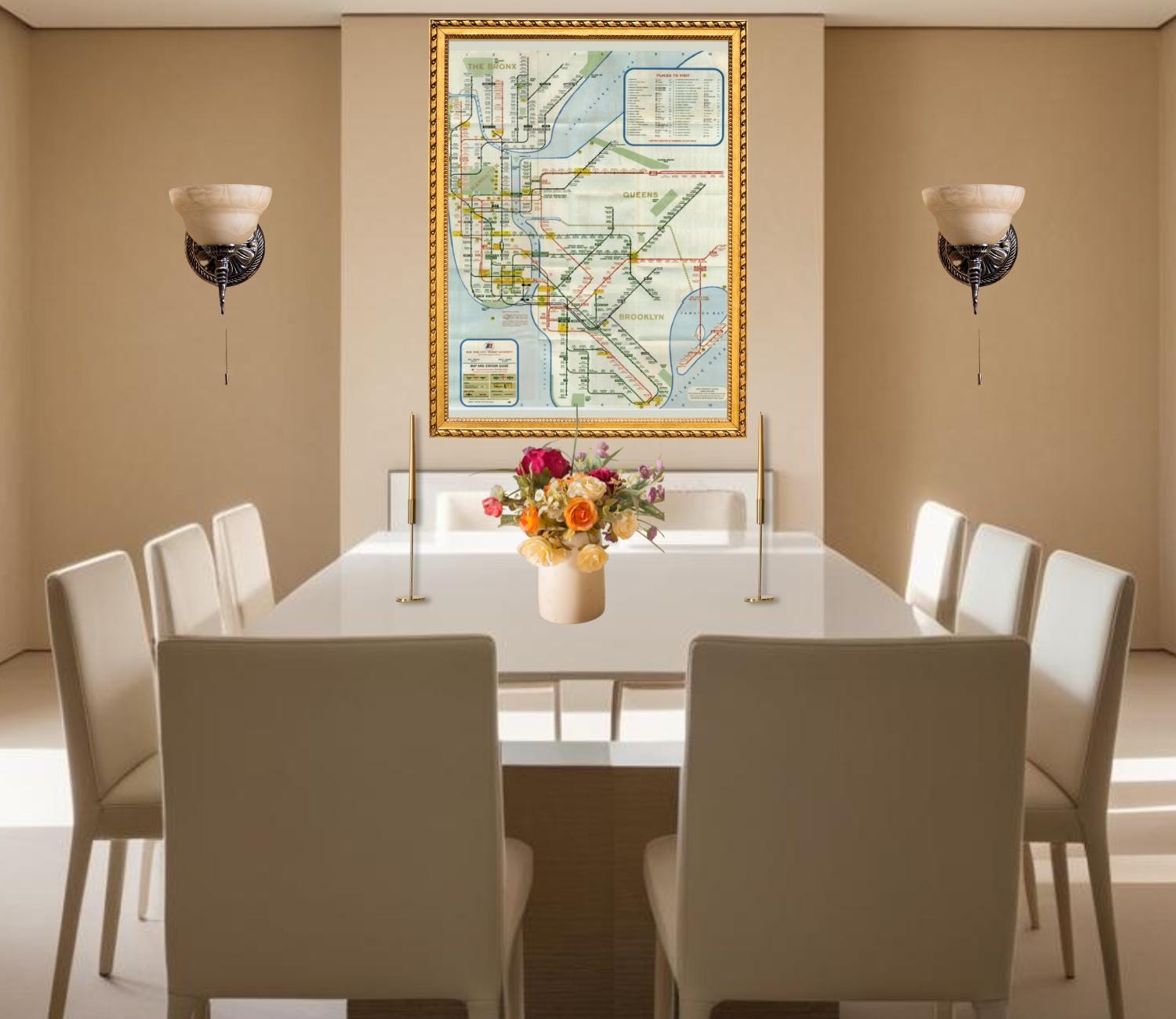 Vintage Nyc Subway Map Poster Vintage Nyc Subway Map Poster