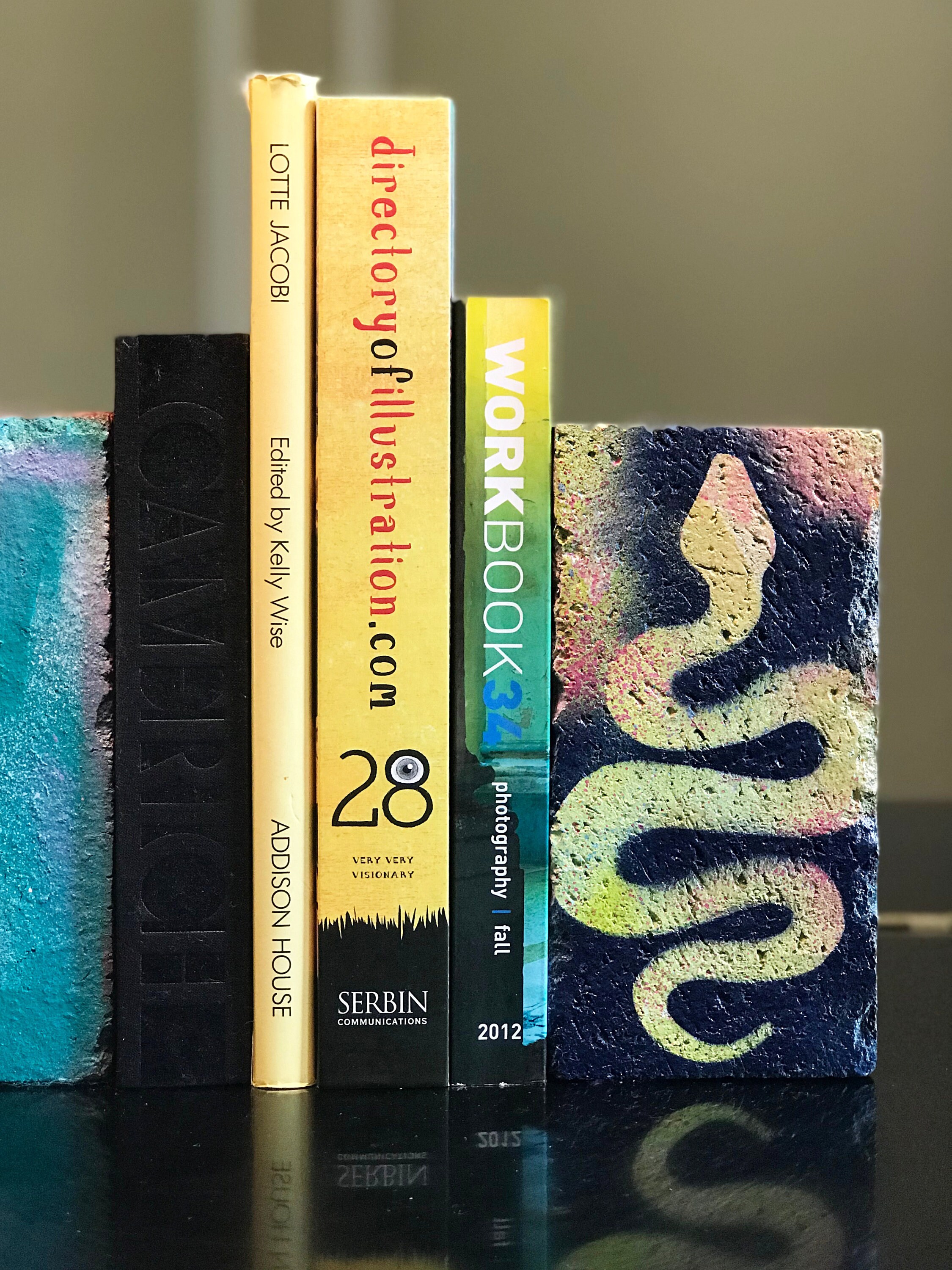 Custom Snake Bookends from Upcycled Bricks / Unique Gift / Etsy