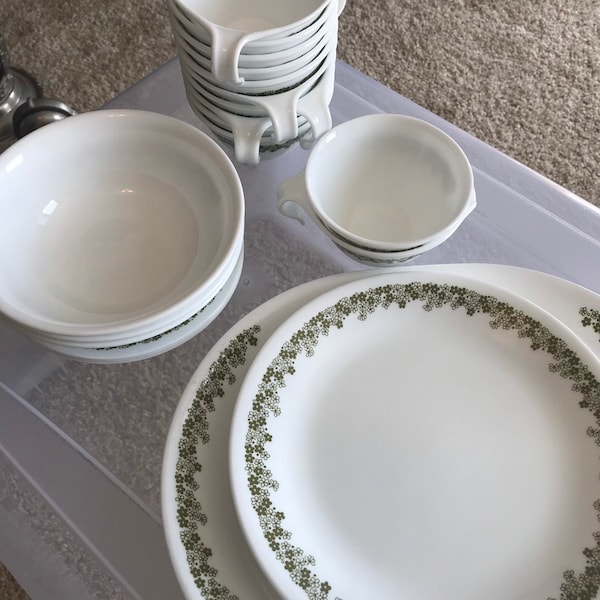 Vintage Corelle Crazy Daisy Spring Blossom Dishes