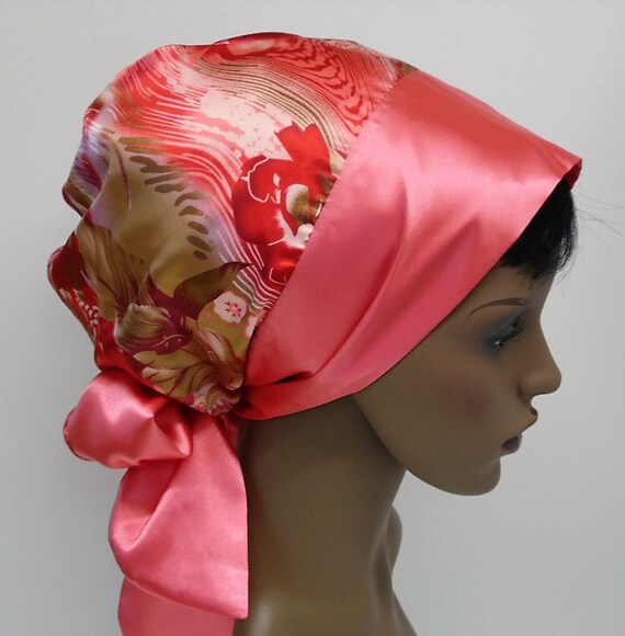 Satin Bonnet For Long Hair Elegant Silky Tichel Lined Head Etsy