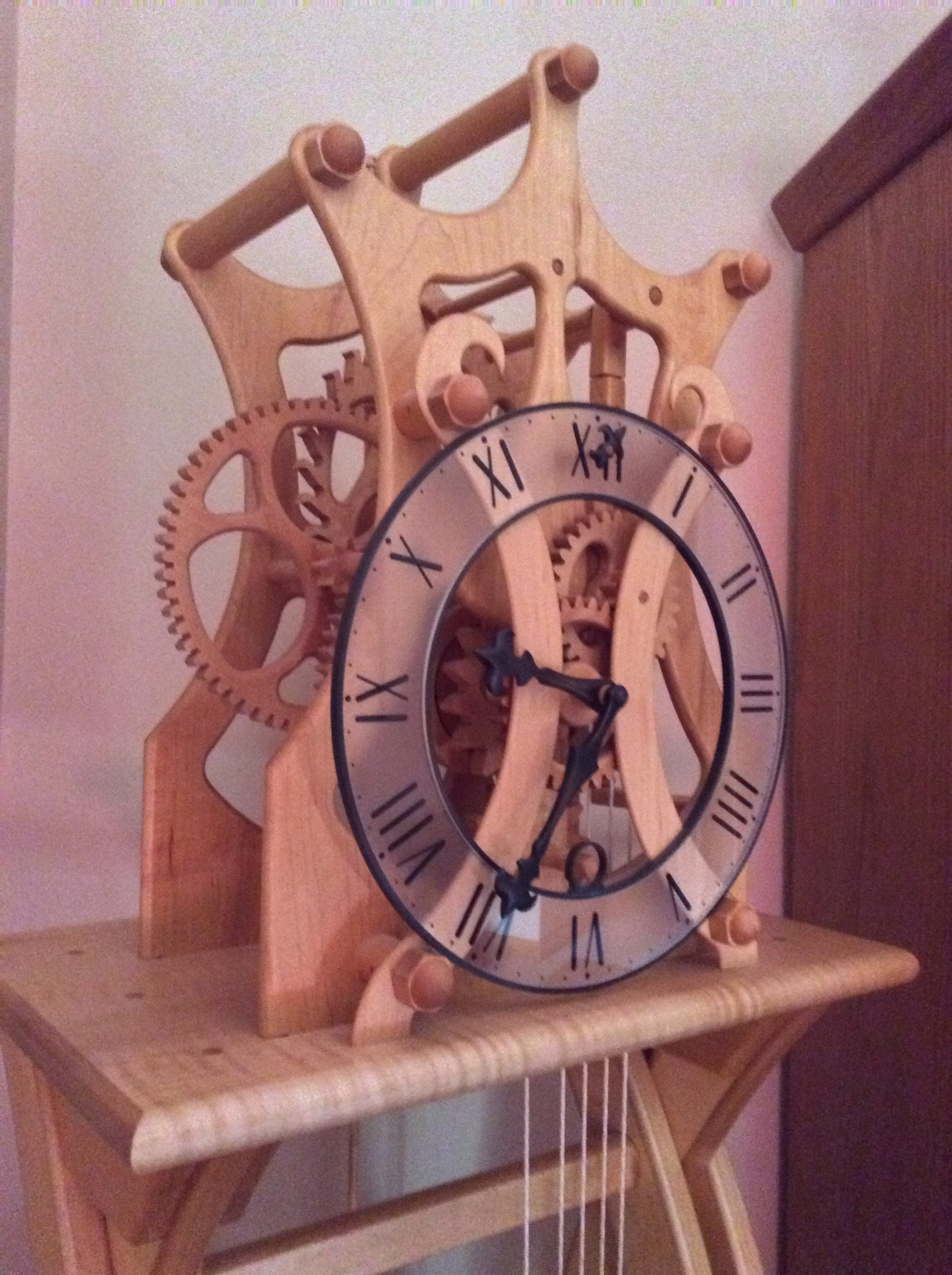 Handmade wooden clock Etsy