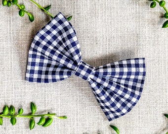 Buffalo Plaid Bow, Tartan Hair Bow, Holiday Hair Bows
